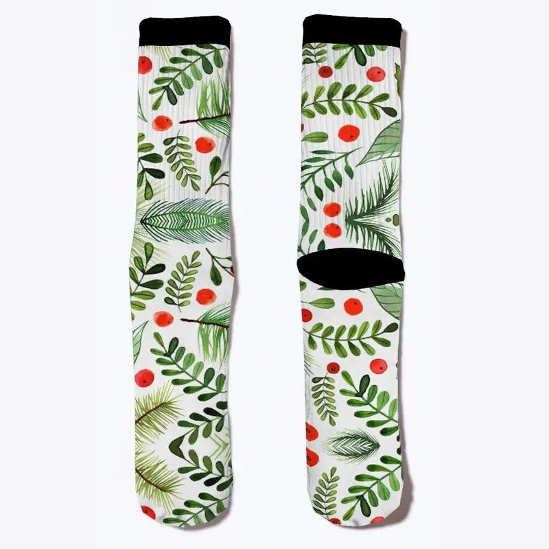 Christmas Socks Flowers 